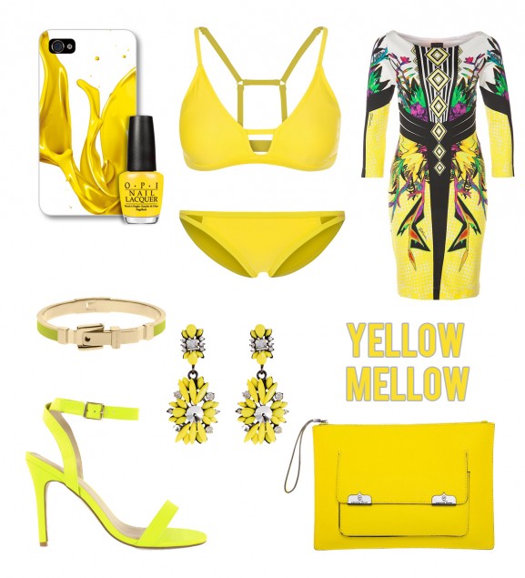 yellow-mellow.cavalli-dress-alexander-mc-queen-statement-oorbellen-opi-michael-kors-nelly-heels