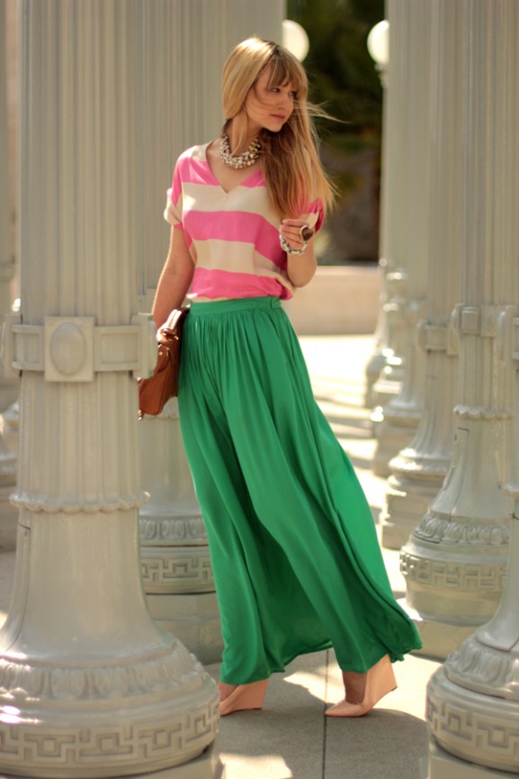 colorblocking maxidress