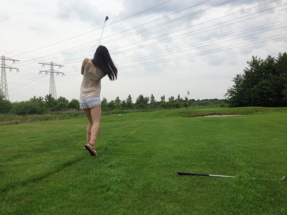 eerste keer op de golf