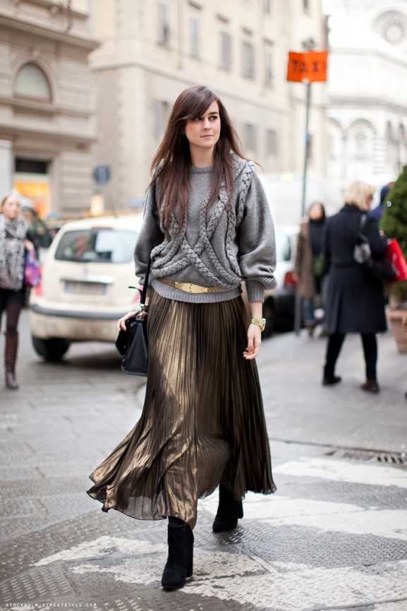 maxi skirt sweater