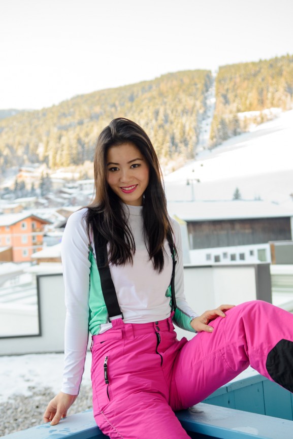 Snowboard look flach pink skieen salzburg wintersport