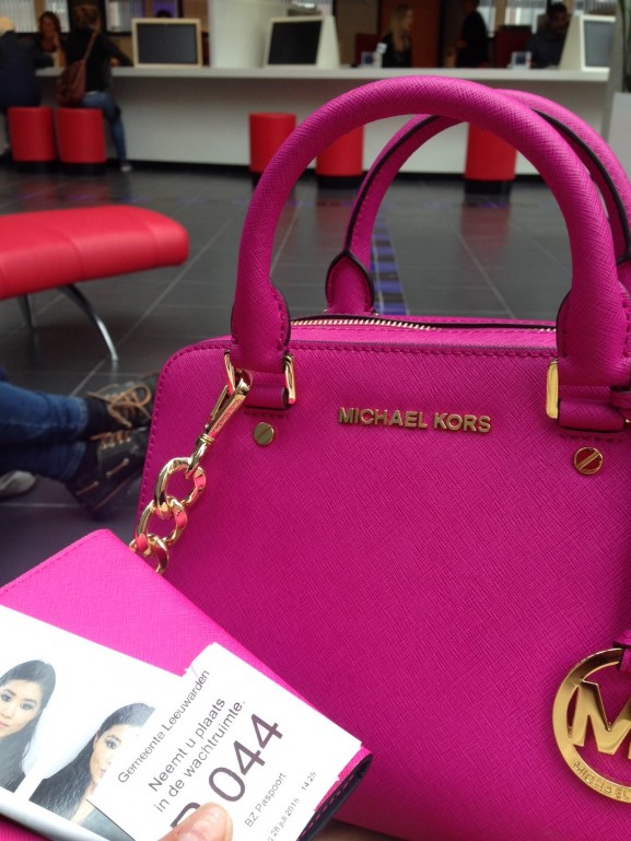 Michael Kors Fuschia Satchel