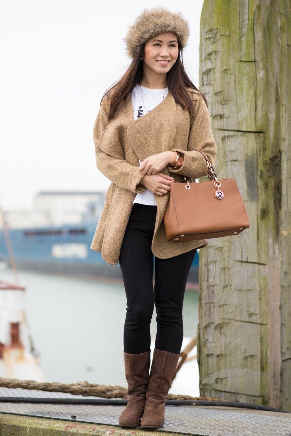 russian-brown-hat-coat-sheinside-michael-kors-cynthia-handbag-ugg-boots