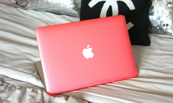 Peach coral pink mac book air case