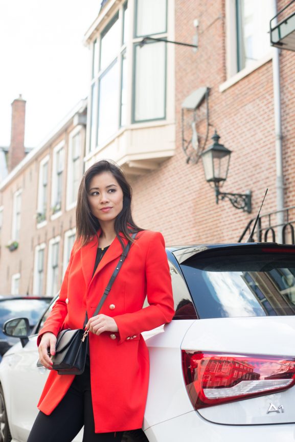 audi-a1-woman-car-Lady-class-Red