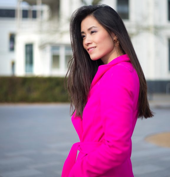 Ted-Baker-Fuschia-Coat-Roze-jas