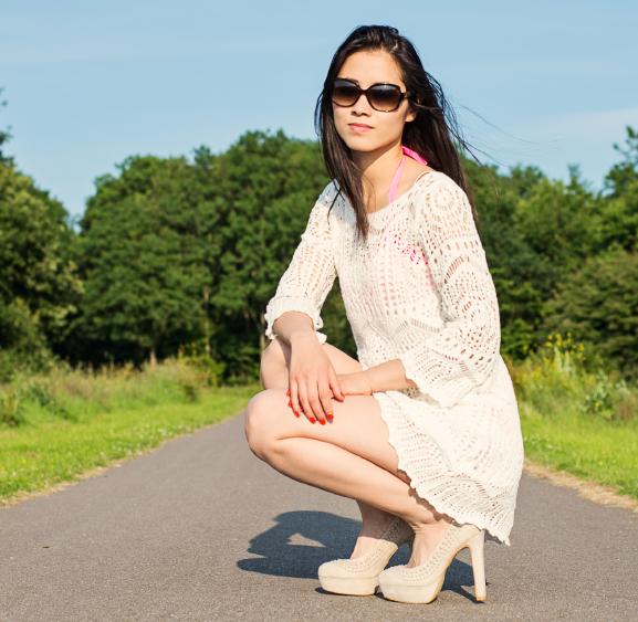 Verbazingwekkend Outfit: White Knitted Dress H&M | The Beauty Musthaves EX-15